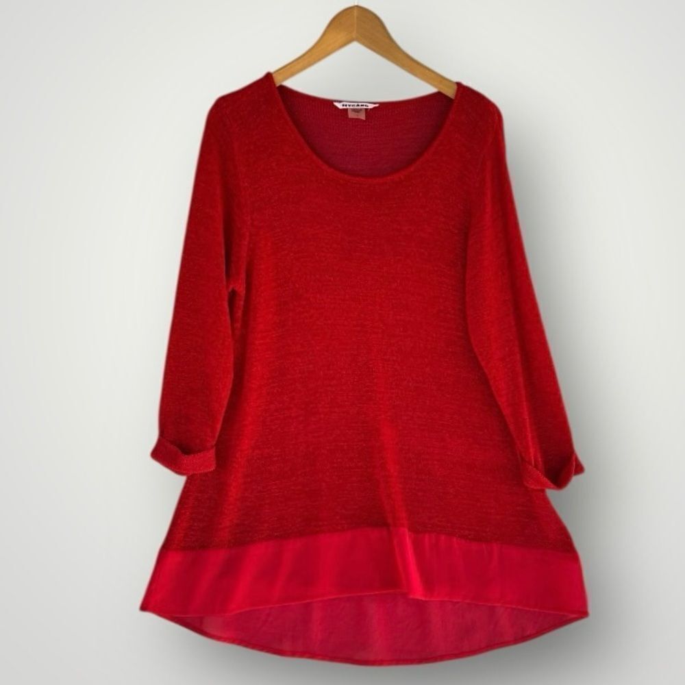 🎉5 for &45🎉 Nygard red top blouse shirt size L